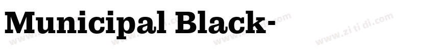Municipal Black字体转换